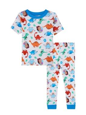 Unisex Ms. Rachel Dino-Print Pajama Set